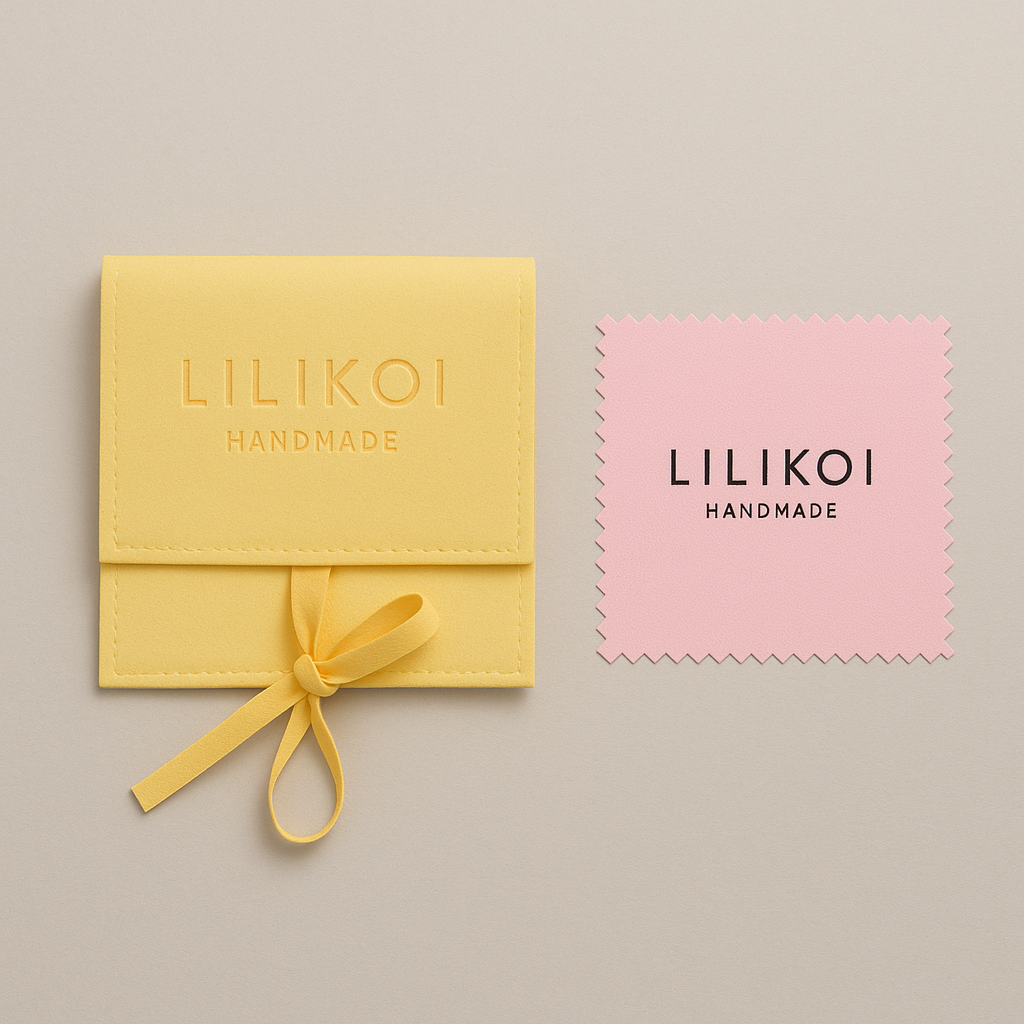 Aros Corazón Pompones Azules