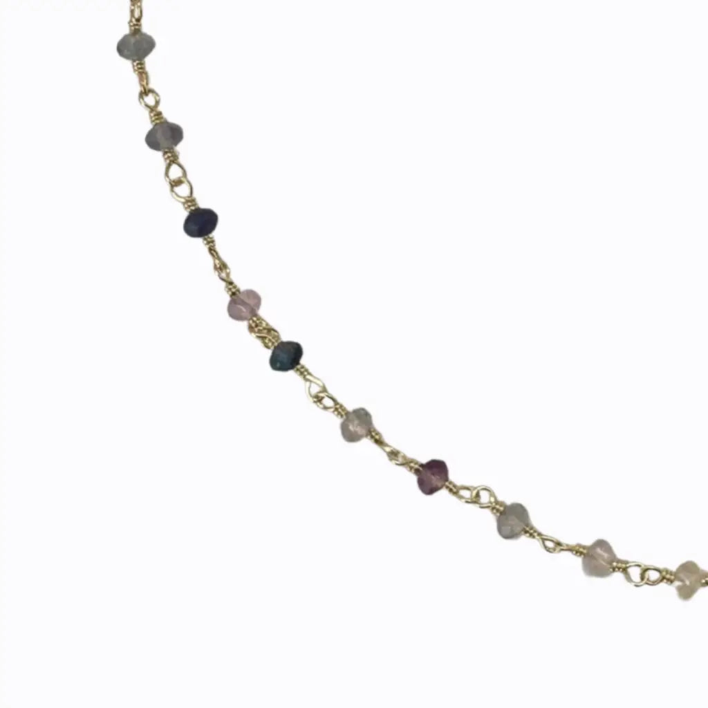 Collar Chocker Turmalina Oro 18k