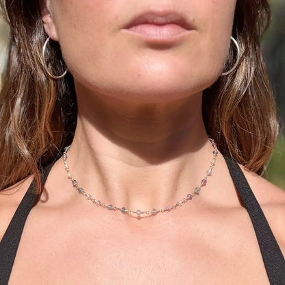 Collar Chocker Turmalina Oro 18k